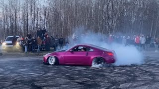 INSANE 350z third gear donuts!!!!