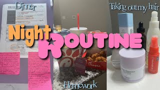 Night Routine | Chick fil a, skincare, haircare |