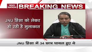 JNU VC Jagadesh Kumar meets HRD Secretary Amid Demands Of His Resignation