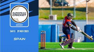 🔴 ECS Spain, 2023 | Day 3 | T10 Live Cricket | European Cricket