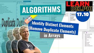 Removing Duplicate Elements From An Array | Finding Distinct Elements In An Array | Lesson 17.10