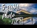 5 EASY Photography Tips For BEGINNERS!