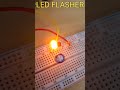 simple led flasher using bc547