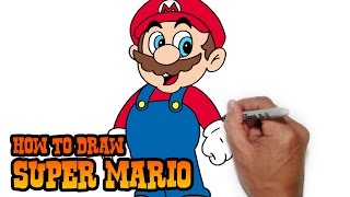 How to Draw Super Mario- Easy Drawings