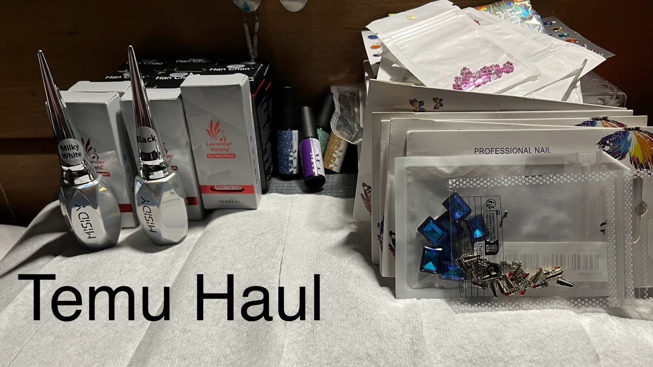 Temu Nail Haul Youtube