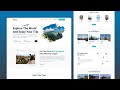 HOW TO CREATE A RESPONSIVE TOUR & TRAVEL WEBSITE - HTML, CSS, JAVASCRIPT ✈️
