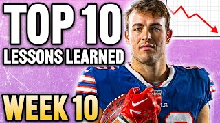 Top 10 Takeaways You NEED to Know BEFORE Week 10 Fantasy Football