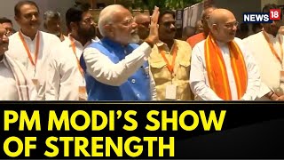 PM Modi's Show Of Strength Post Filing Nomination; Leaders Rally Behind Him | Lok Sabha Elections