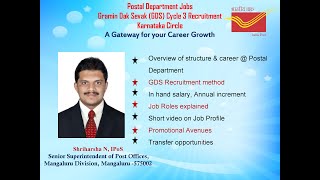 Postal Department Jobs: Gramin Dak Sevak(GDS) Cycle 3 Recruitment-Karnataka Circle(Clear All doubts)