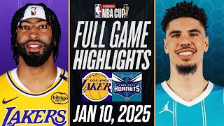 LAKERS vs HORNETS FULL GAME HIGHLIGHTS JANUARY 10, 2025 NBA FULL GAME HIGHLIGHTS TODAY 2K25