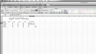 Basic Excel Gradebook