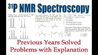 31-P NMR Spectroscopy | Solved Problems | Inorganic Spectroscopy