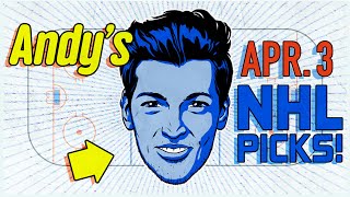 NHL Sniffs, Picks & Pirate Parlays Today 4/3/24 | Best NHL Bets w/ @AndyFrancess