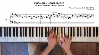 Fugue in D-sharp minor, BWV 853 from Well-Tempered Clavier Book 1