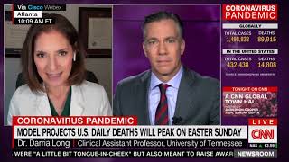 Dr. Darria Discusses COVID with Jim Sciutto on CNN - 04.09.2020