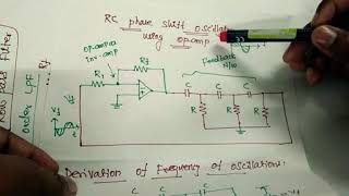 RC phase shift oscillator using op amp in Tamil