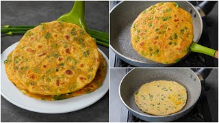 Spring Onion Paratha Recipe | New \u0026 Easy Breakfast Recipe | Green Onion Paratha