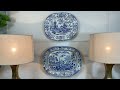 lct home antique blue u0026 white china serving plates