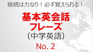 基本英会話フレーズ No 2