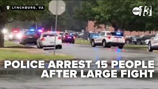 Police arrest 15 people following large fight at Greenfield Apartments