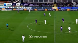 Gol di David Neres, Fiorentina Vs Napoli (0-1) Analisi di tutti i gol e highlights estesi