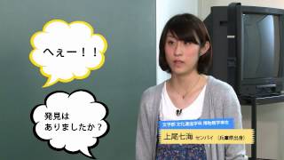 文学部　文化遺産学科　博物館学専攻のセンパイに聞いてみよう！