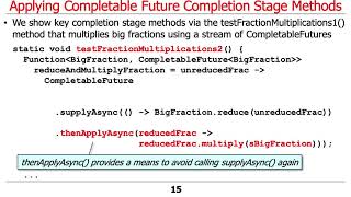 Advanced Java Completable Future Features: Applying Completion Stage Method