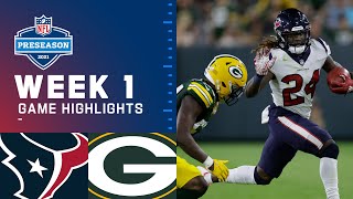 Houston Texans vs. Green Bay Packers | Preseason Week 1 Game Highlights