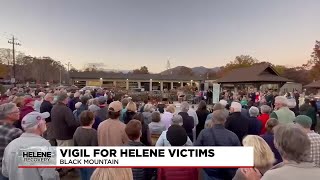 Vigil for Helene victims in Black Mountain