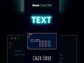 Neon Text CSS #webdevelopment #webdesign #css #htmlcss