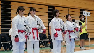 女子団体組手 熊本工業高校 九州文化学園高校 第34回火の国旗全国高等学校空手道優勝大会 2023/07/22