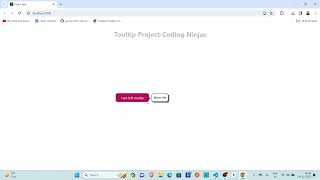 Tooltip-Coding Ninjas Reactjs Project