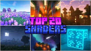 🥇TOP 20 SHADERS for BEDROCK | MINECRAFT PE +1.21 #shaders