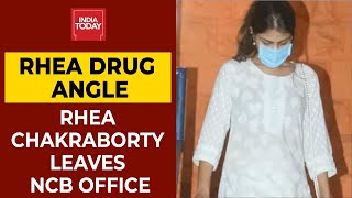 Rhea Chakraborty Leaves NCB Office | Sushant Singh Rajput's Death Case-Drug Link | Exclusive Visuals