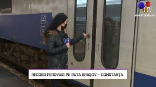 Record feroviar pe ruta Brașov – Constanța - Litoral TV