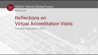 Reflections on Virtual Accreditation Visits | #NEASCforum