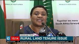 Thoko Didiza talks on land reform