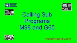 How To Call a Fanuc Sub Programs M98 and G65