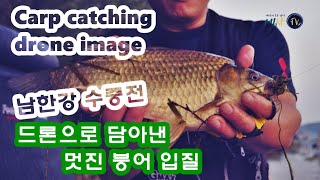 [4K][ENG SUB]conjugal angler남한강 수중전 35cm월척붕어 입질부터 랜딩 드론 촬영/2019년 가을붕어/미스터앤미세스 대물추적 57화 중에서...