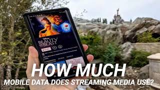 How much mobile data does streaming media use?