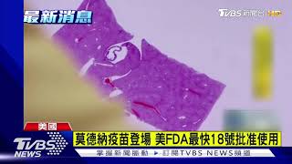 莫德納疫苗登場 美FDA最快18號批准使用｜TVBS新聞