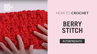 How to Crochet: Berry Stitch