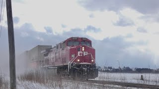 DUAL FLAGS! K3L DOPPLER! PLOWING SNOW! CP 113 North at Baxter FT. Micheal Walters (FEB/26/2022)