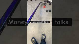 Money actually talks#hockey#youtube#Custom Bauer ￼￼