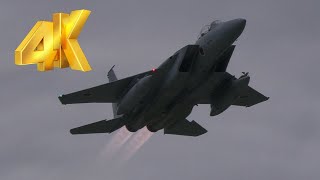 [4K]アフターバーナー離陸! 航空自衛隊千歳基地第203飛行隊 F-15Jイーグル