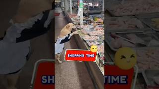 🤯🐕 Dog Buys Meat Like a Human. You Gotta See This! #HilariousPets