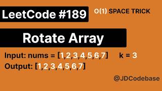 Rotate Array | LeetCode 189 | Optimal Reverse Approach 🔥 | In-Place O(1) Solution (JavaScript)