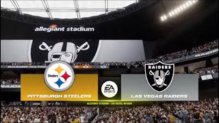 Madden NFL 24 - Pittsburgh Steelers (4-1) Vs Las Vegas Raiders (2-3) PS5 Week 6 (Madden 25 Rosters)