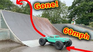 RC Car hits ramp at 60mph and disappears