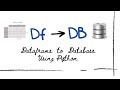 Insert Dataframe data to Database using Python in one go using executemany()